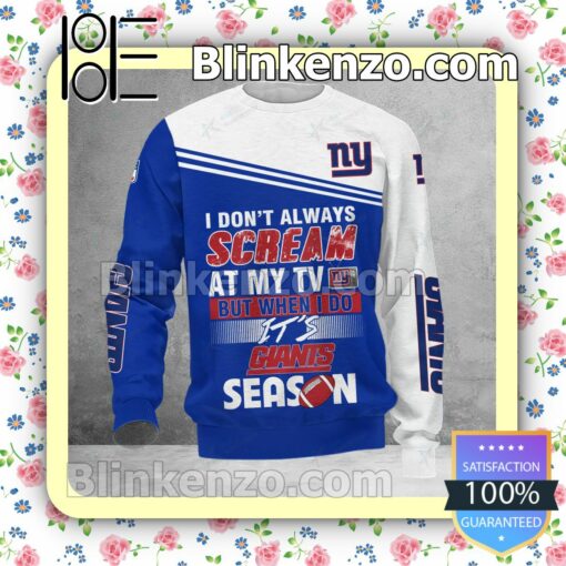 Luxury New York Giants I Don't Always Scream At My TV But When I Do NFL Polo Shirt