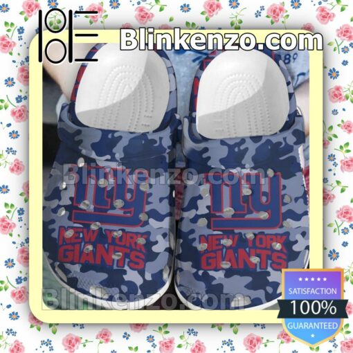 New York Giants Logo Camouflage Clogs