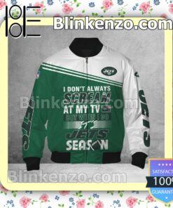 Gorgeous New York Jets I Don't Always Scream At My TV But When I Do NFL Polo Shirt