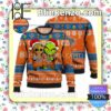 New York Knicks Baby Groot And Grinch Christmas NBA Sweatshirts