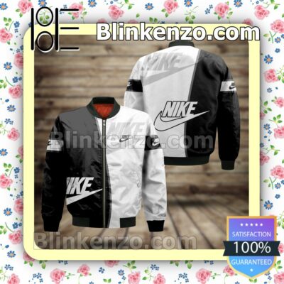 Nike Black And White Military Jacket Sportwear