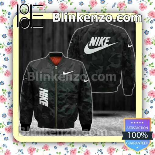 Nike Luxury Brand Geometric Military Jacket Sportwear