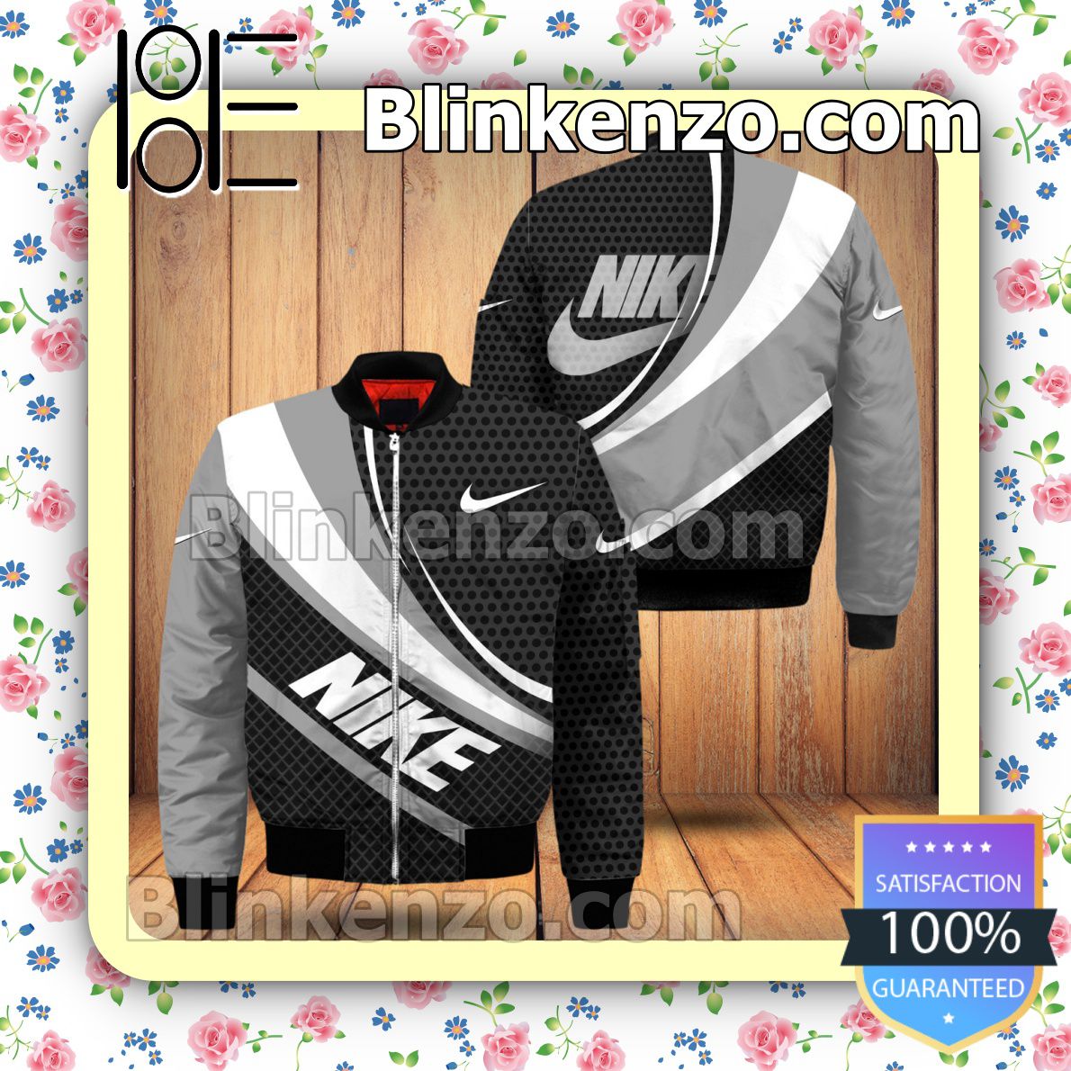 Nike Metal Pattern Military Jacket Sportwear