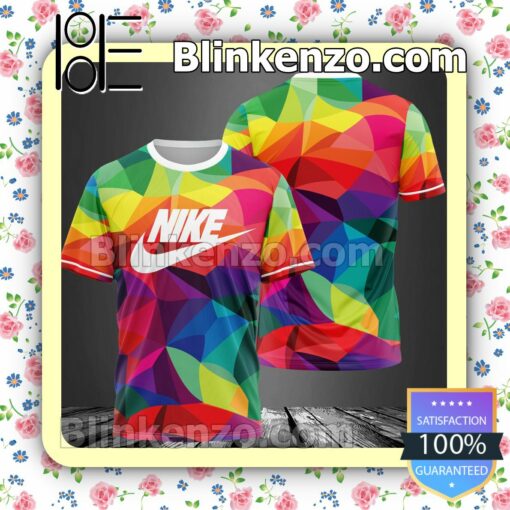 Nike Rainbow Geometric Brand Crewneck Tee
