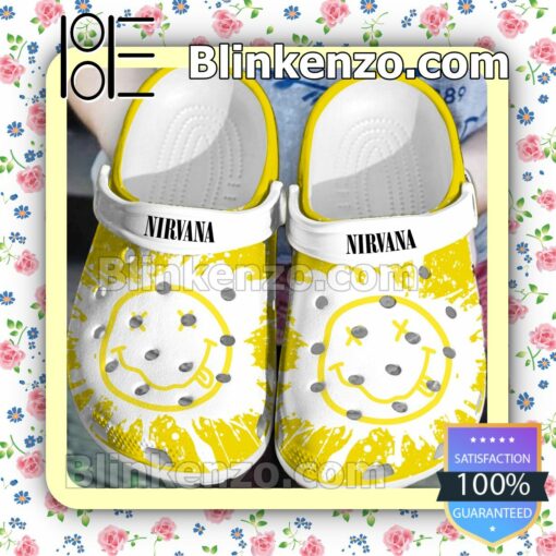 Nirvana Logo Color Splash Clogs