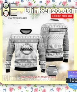 Nissan Brand Print Christmas Sweater