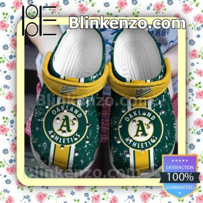 Oakland Athletics Logo Baseball Team Clogs