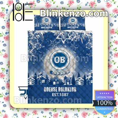 Odense Boldklub Est 1887 Christmas Duvet Cover a