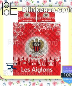 Ogc Nice Les Aiglons Christmas Duvet Cover a