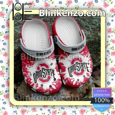 Ohio State Buckeyes Logo Color Splash Clogs