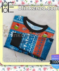 Oklahoma City Thunder Baby Groot And Grinch Christmas NBA Sweatshirts a