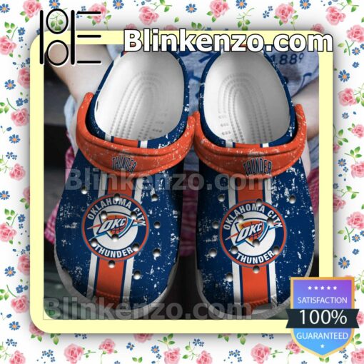 Oklahoma City Thunder Logo Basketball Team Clogs