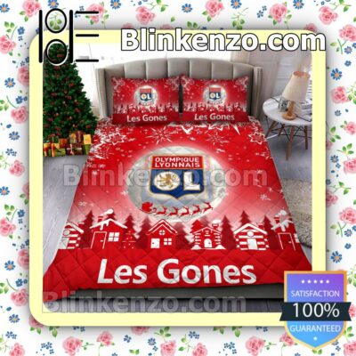 Olympique Lyonnais Les Gones Christmas Duvet Cover