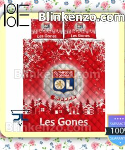 Olympique Lyonnais Les Gones Christmas Duvet Cover a