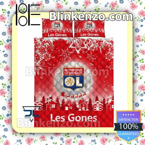 Olympique Lyonnais Les Gones Christmas Duvet Cover a