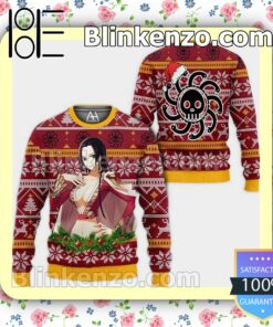 One Piece Boa Hancock Christmas Pullover Sweaters