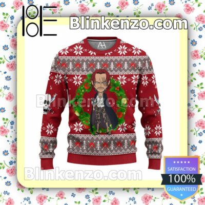 One Piece Shanks Chibi Christmas Pullover Sweaters