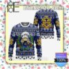 One Piece Trafalgar D. Water Law Chibi Blue Christmas Pullover Sweaters