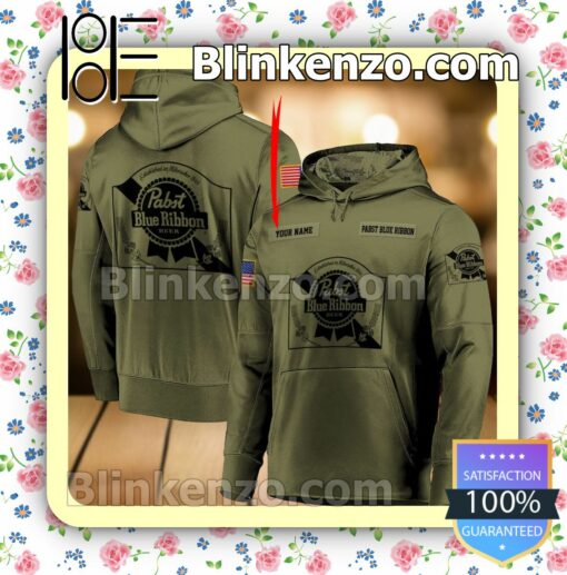 Pabst Blue Ribbon Army Uniforms Hoodie