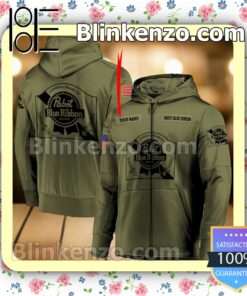 Pabst Blue Ribbon Army Uniforms Hoodie a