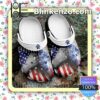 Pabst Blue Ribbon Beer American Flag Clogs