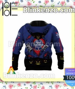 Pabst Blue Ribbon Scary Night Halloween 2022 Costume Hoodie c