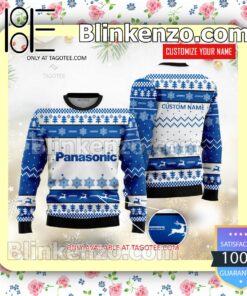Panasonic Brand Print Christmas Sweater