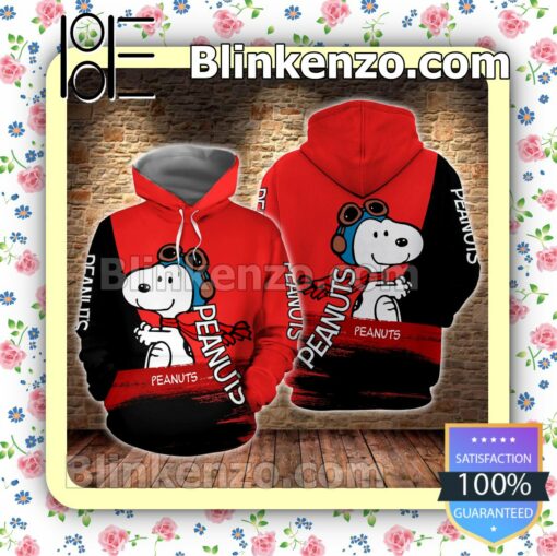 Peanuts Snoopy Black And Red Women Tank Top Pant Set a