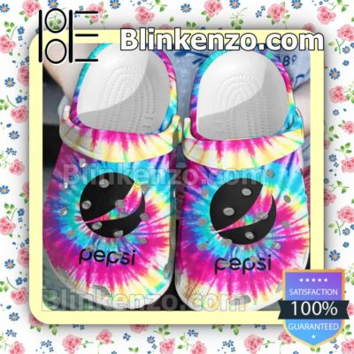 Pepsi Multicolor Tie Dye Clogs