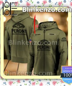 Peroni Nastro Azzurro Army Uniforms Hoodie a