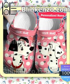 Personalized 101 Dalmatians Pink Halloween Clogs
