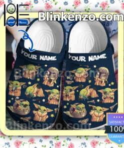 Personalized Baby Yoda And The Mandalorian Halloween Clogs