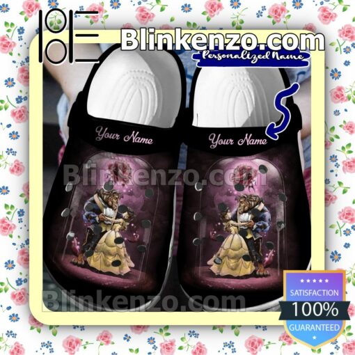 Personalized Beauty And The Beast Halloween Clogs