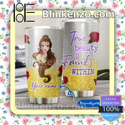 Personalized Belle Beauty And The Beast Travel Mug