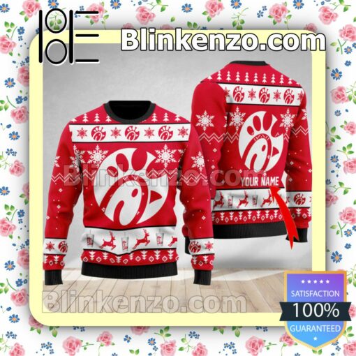 Personalized Chick-fil-A Christmas Pullover Sweaters