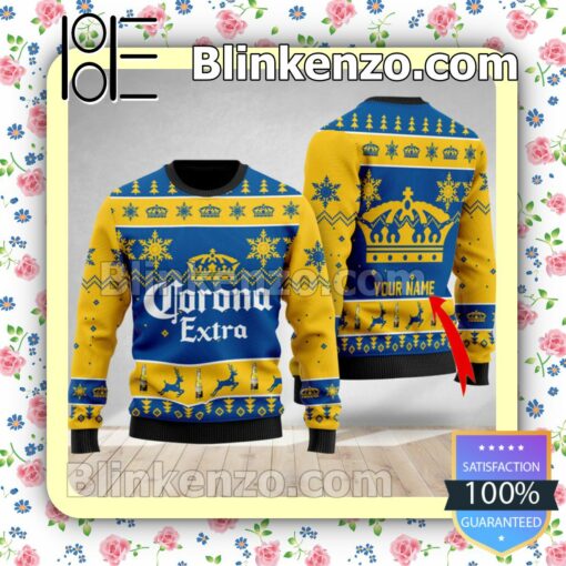 Personalized Corona Extra Christmas Pullover Sweaters