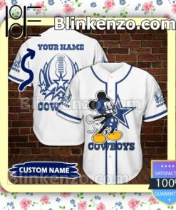 Personalized Dallas Cowboys Mickey Hip Hop Short Sleeves