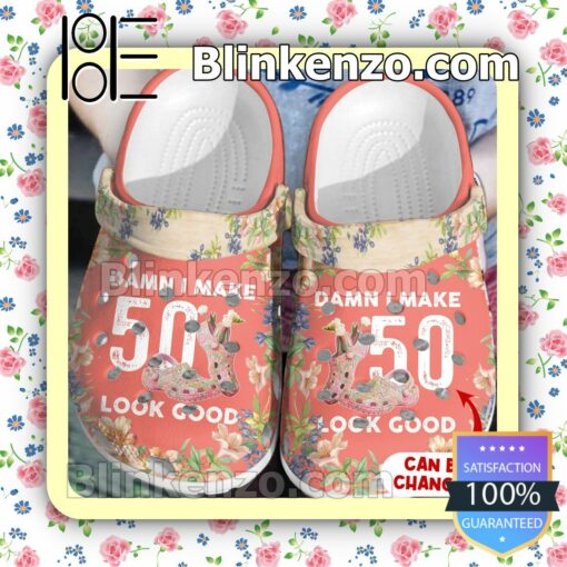 Personalized Damni Make Look Good Flower Clogs