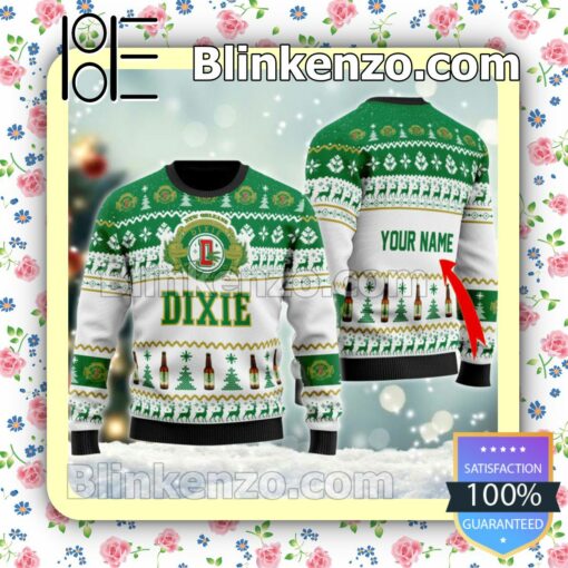 Personalized Dixie Beer Christmas Pullover Sweaters