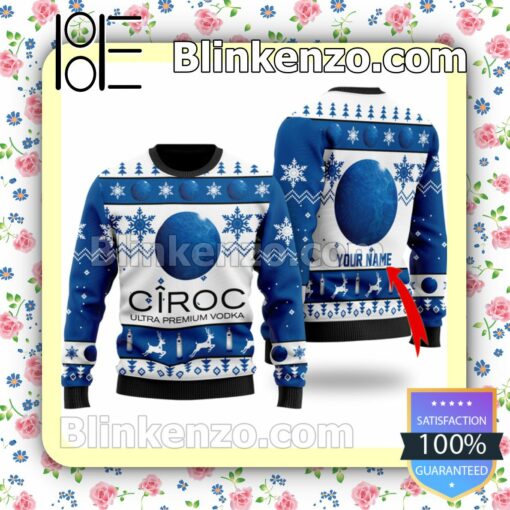 Personalized Funny Ciroc Vodka Christmas Pullover Sweaters
