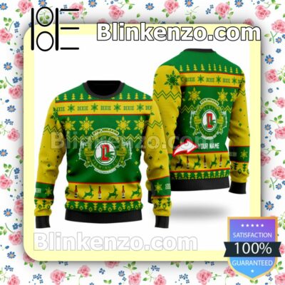 Personalized Funny Dixie Beer Christmas Pullover Sweaters