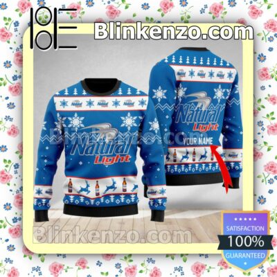 Personalized Funny Natural Light Christmas Pullover Sweaters