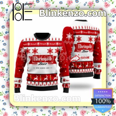 Personalized Funny Rheingold Beer Christmas Pullover Sweaters