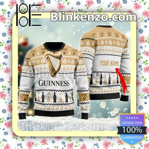 Personalized Guinness Beer Spirit Christmas Pullover Sweaters