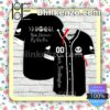 Personalized Horror Halloween Jack Skellington Short Sleeve Plain Button Down Baseball Jersey Team