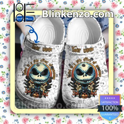 Personalized Jack Skellington Weird Is A Side Effect Of Awesome Halloween Clogs