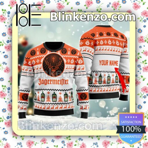 Personalized Jagermeister Spirit Christmas Pullover Sweaters