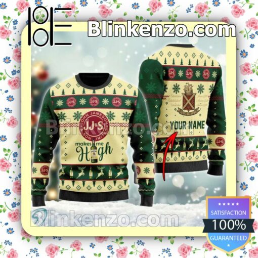 Personalized Jameson Make Me High Christmas Pullover Sweaters