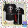Personalized Jason Voorhees Friday the 13th Short Sleeve Plain Button Down Baseball Jersey Team