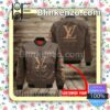 Personalized Louis Vuitton Dark Brown Monogram Military Jacket Sportwear